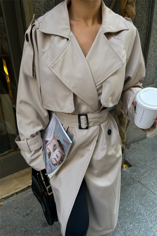 Light Beige Trench Coat