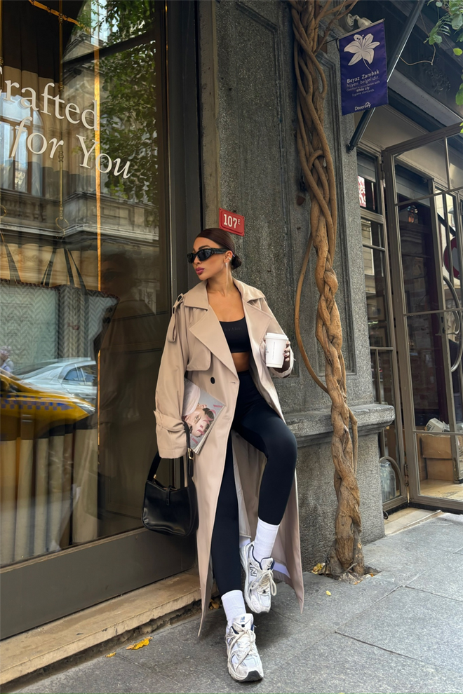 Light Beige Trench Coat