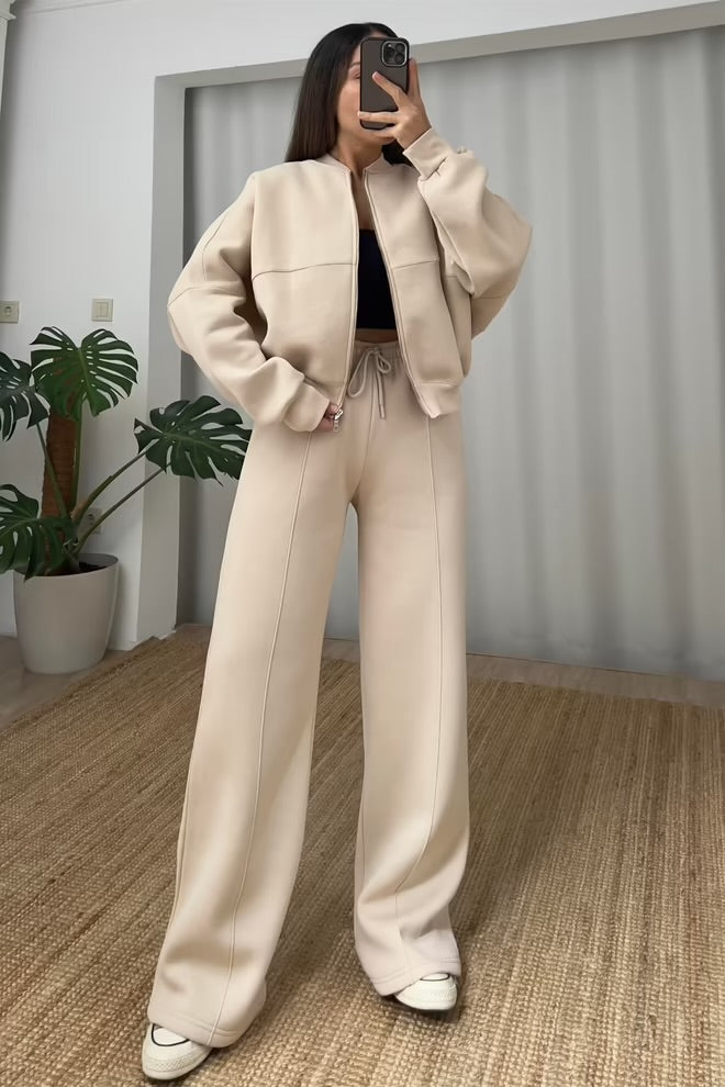 Cream Comfort Tracksuit