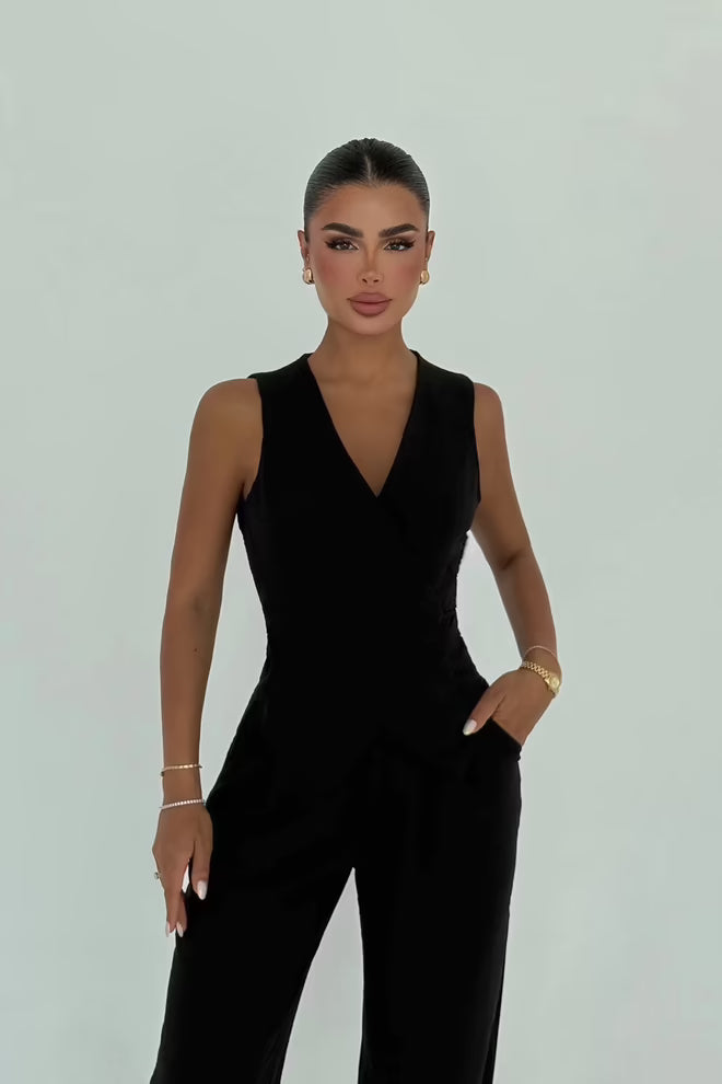 Linen Set: Pants & Tie-Waist Vest