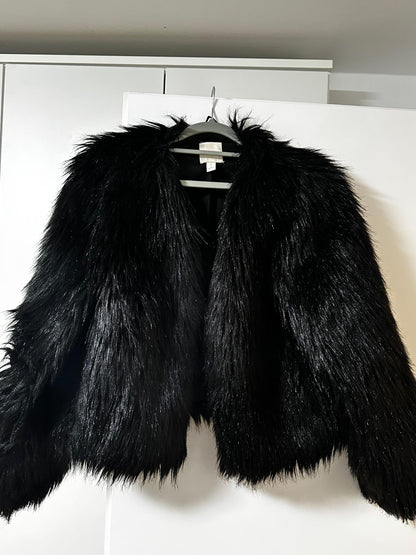 Midnight Luxe Faux Fur Jacket