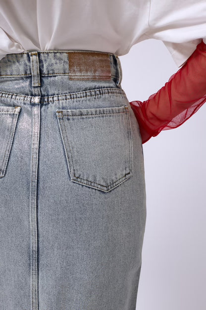 Denim Midi Skirt