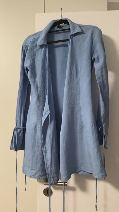 Blue Scalloped Dress