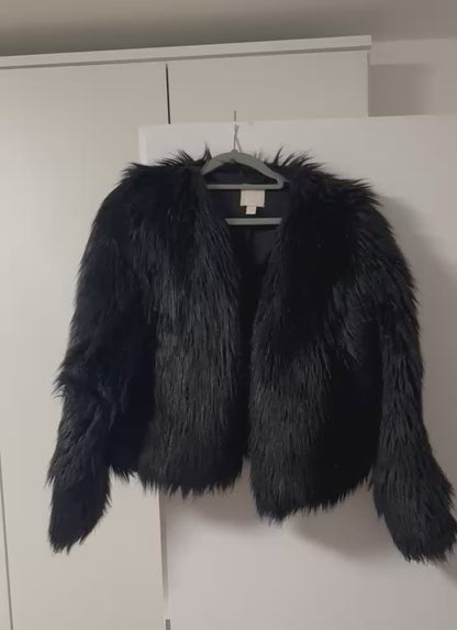 Midnight Luxe Faux Fur Jacket