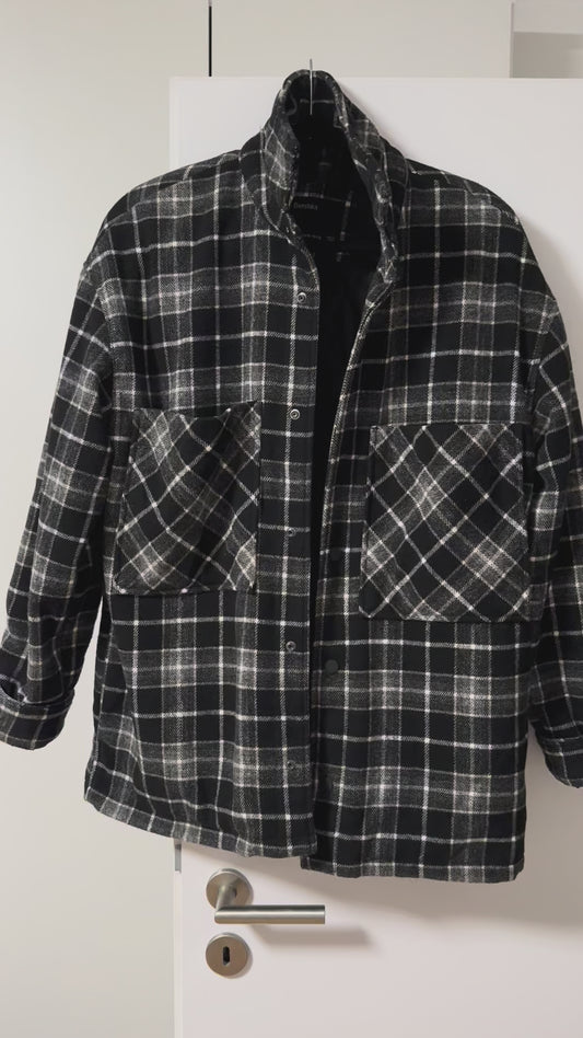 Black and white checkered jacket